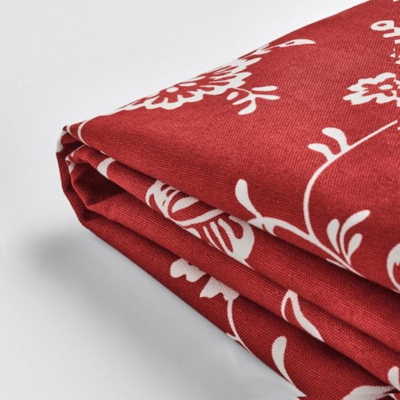 IKEA UPPLAND Cover Ottoman with Storage Virestad Red White Slipcovers - Picture 5 of 5